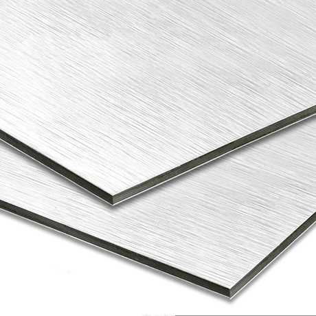 Panneau composite en aluminium brossé
