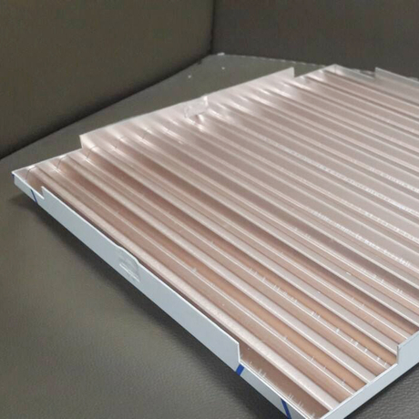 Panneau composite en aluminium ondulé 3d